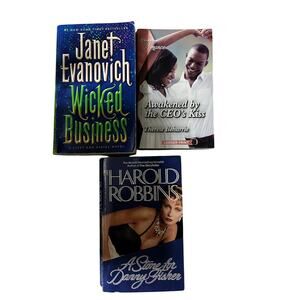 Harold Robbins Janet Evanovich, Therese Beharrie Novels lot of 3 Books